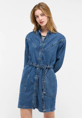 Damska Sukienka Mini Mustang Style Paola  Dress Denim Blue 1015586 5000 500